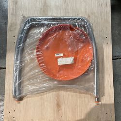 IKEA Round Stool Chair Orange