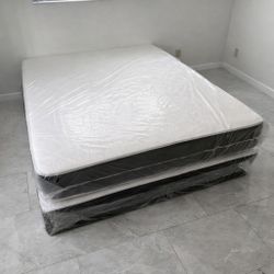 Queen Mattress Set – Medium – Brand New – Delivery Available 🚚