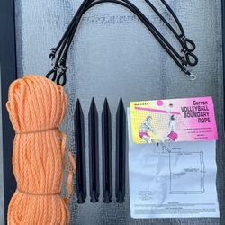 New Volleyball Boundary Line Rope Set $10.. open boundary rope $5 each 