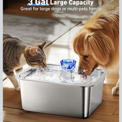 Stainless Steel Pet Water Fountain