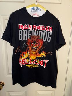 Brewdog Hellcat Iron Maiden Inspired Tee Shirt Brewery Apparel Swag Size Medium.