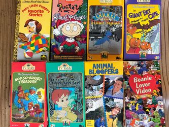 Vintage Children’s VHS Lot – Berenstain Bears, Rugrats, Beanie Babies & More