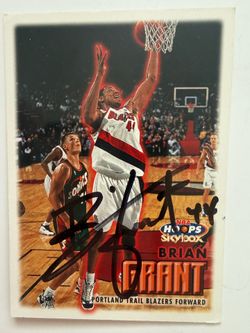 Brian Grant Autograph Card – Portland Trail Blazers