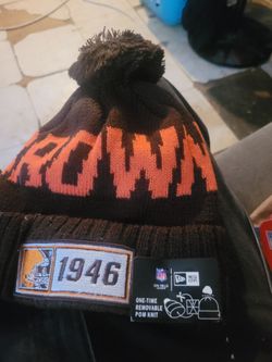 Cleveland Browns New Era NFL Pom Knit Beanie