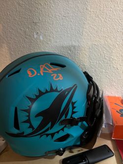 Signed Miami Dolphins RepFull-Size Football Helmet