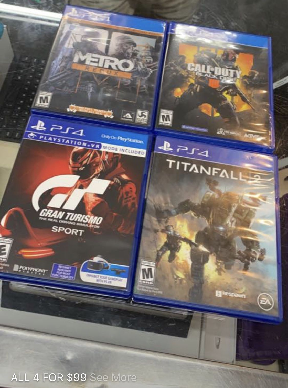 ALL 4. For $99