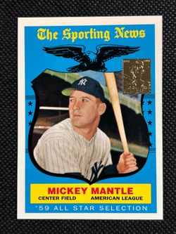 Mickey Mantle Yankees Topps 1996  Commemorative 1959 #564 Baseball card