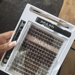Lash Clusters Kit Lash Extension Kit with Lash Bond and Seal Eyelash Applictor Lash Remover Eyelash Brush Lash Extension Kit  2 box available   $10 ea