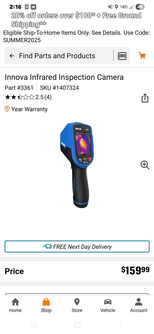innova 3361 thermal imaging camera