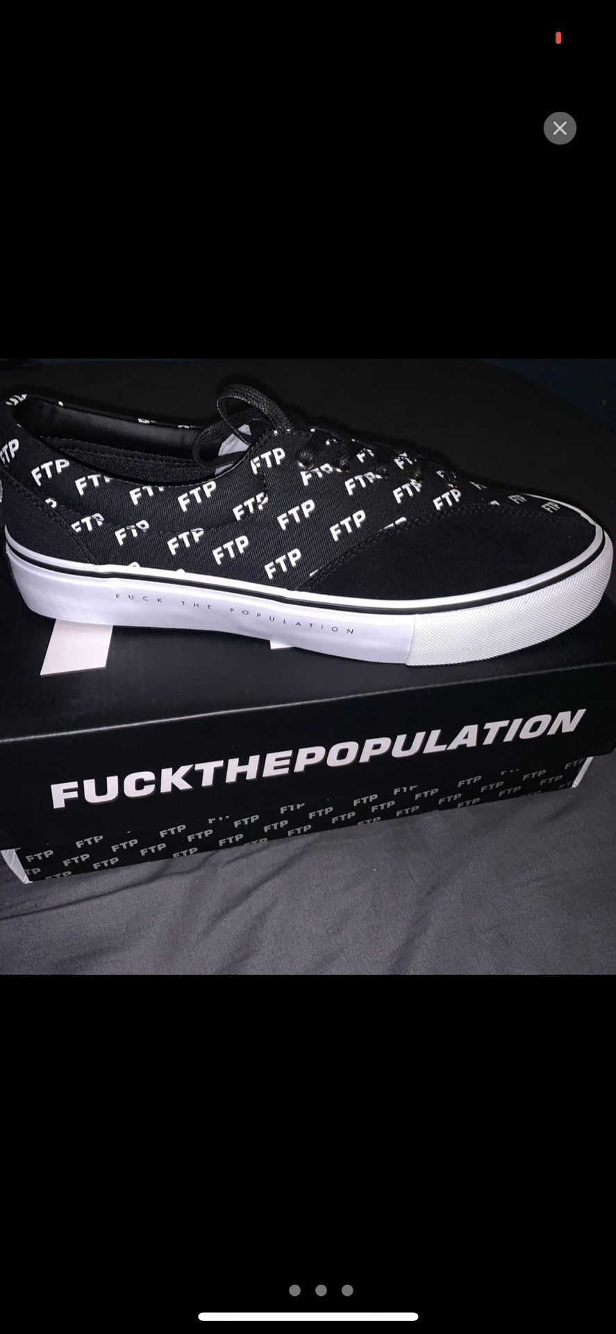 FTP X Donny all over print shoes size 9
