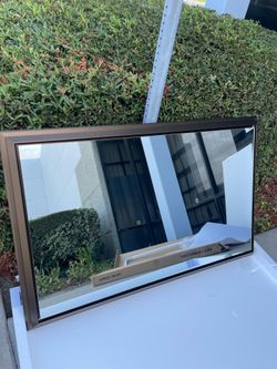 48 x 30 Beveled Bathroom Wall Mirror Metal Frame 48x30