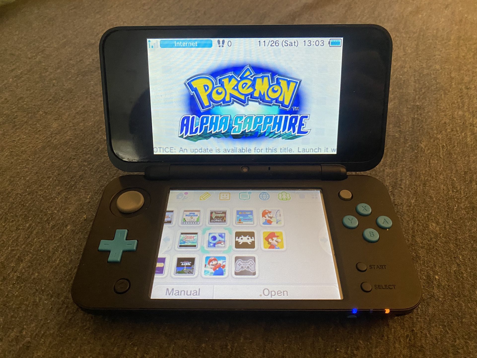 New Nintendo 2DS XL Black + Turquoise