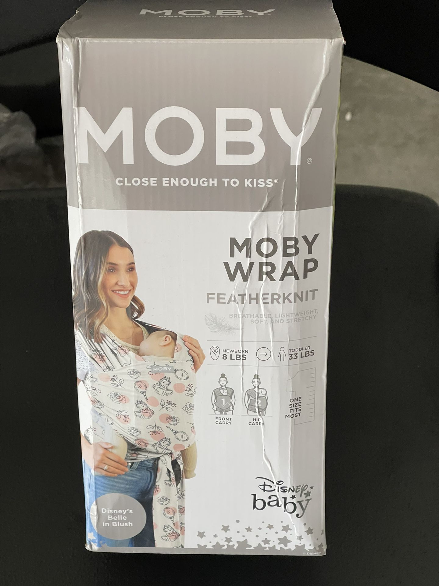 Moby Featherknit Baby Wrap - Disney's Belle in Blush