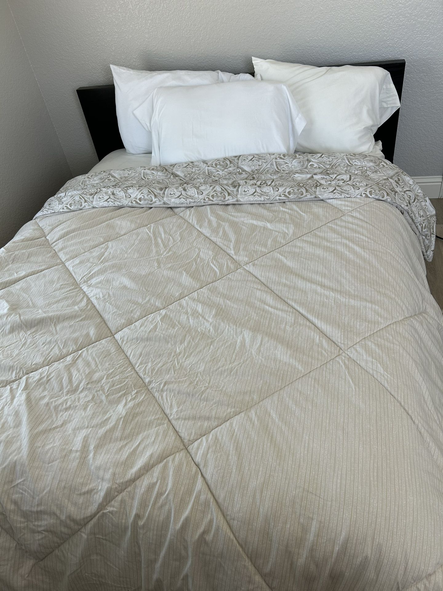 Queen Sealy Mattress And IKEA Malm Bed Frame In Excellent Condition