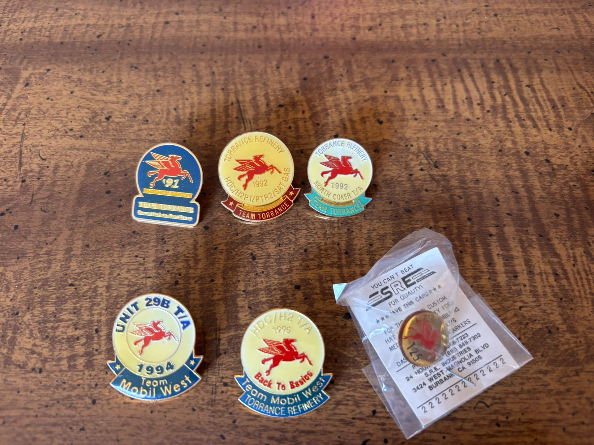 Mobil Oil Shut DownPins