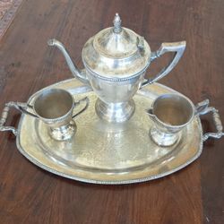 Silverplate 4 PC Coffee Set