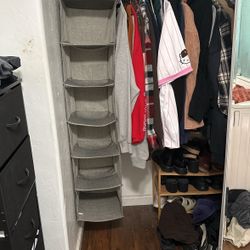 6 tier hanging closet organizer 