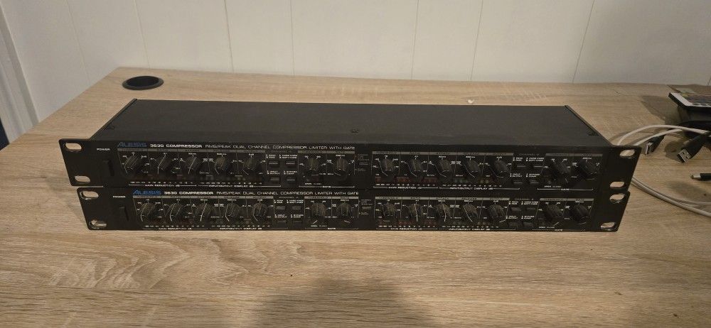 Alesis 3630 Dual Channel Compressor + Gate (2 Available)