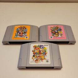 Mario Party 1, 2, & 3 (JP)  For Nintendo 64 Games Bundle