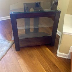 FREE TV Stand, Glass Shelves 