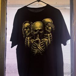 Liquid Blue Gangster Skeletons t shirt