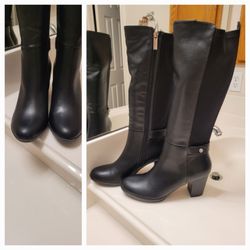 Ann Klein Leather Boots 7.5 