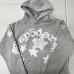 Beluga Grey Sp5der Hoodie 