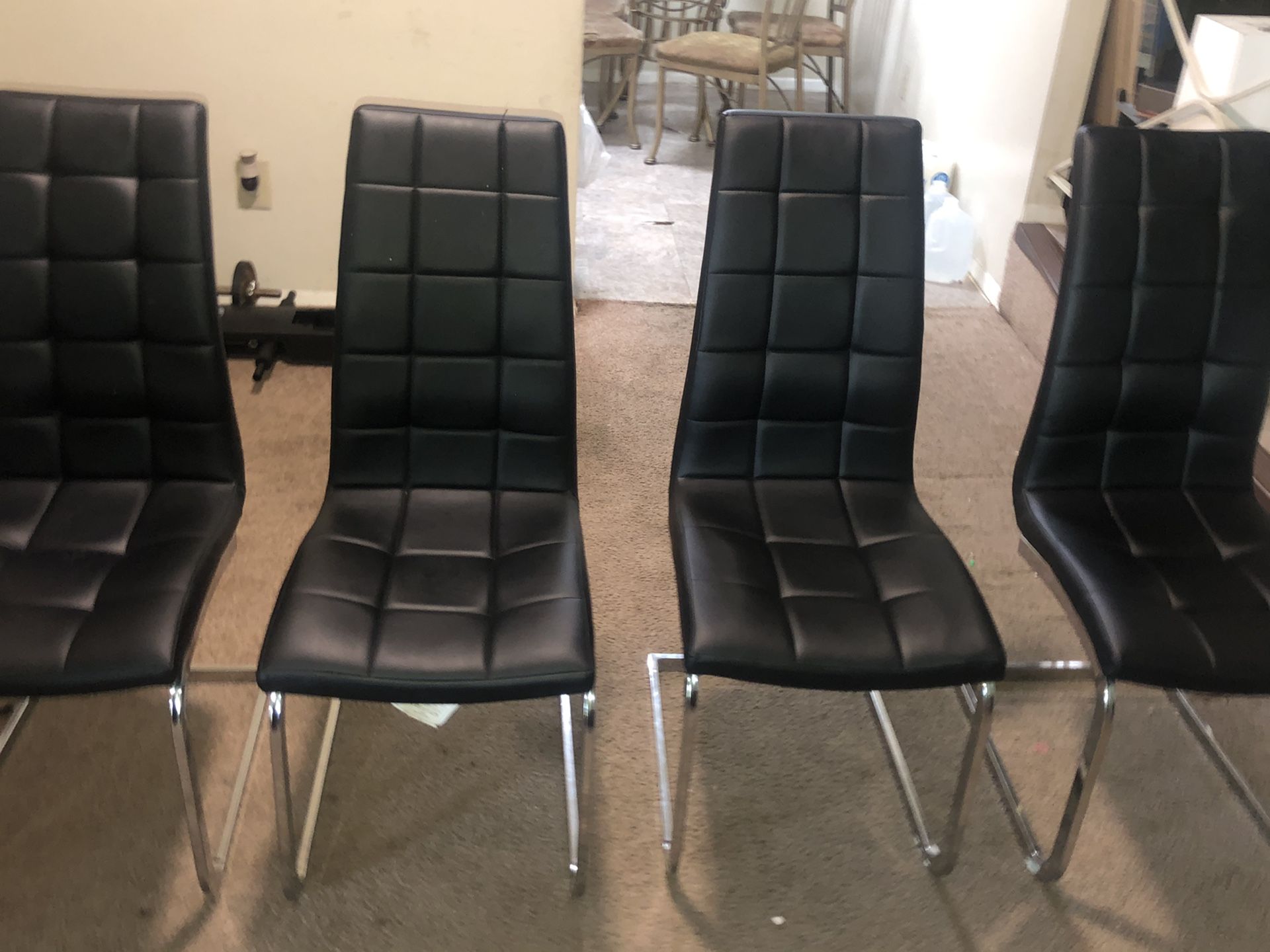 4 Black Chairs