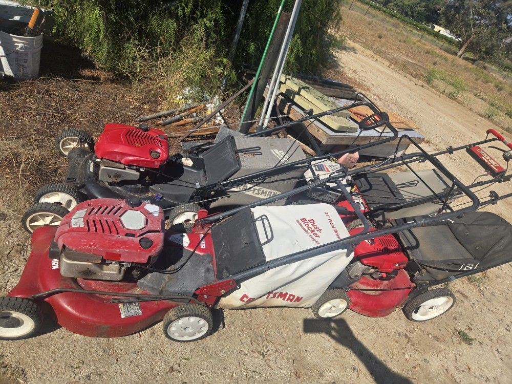 4) Lawn Mowers ,, Needs Work