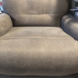 Side Grey Recliner $180 Pick Up First Come First Serve