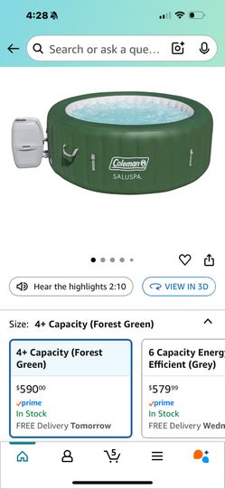 Coleman Inflatable Hot Tub