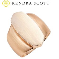 Kendra Scott Reagan gold plated statement cocktail ring  size 9 