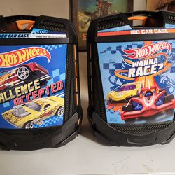 🚗LARGE MATTEL HOT WHEELS LOT (2 Cases Plus 120+ Cars)