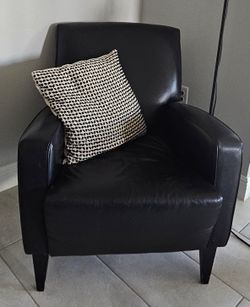 American Leather Accent Chair Black