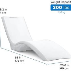 New Weighted Step2 Vero Pool Lounger, Use in Pool w/ Shelves Up to 9-Inches Deep or Pool Deck/Patio