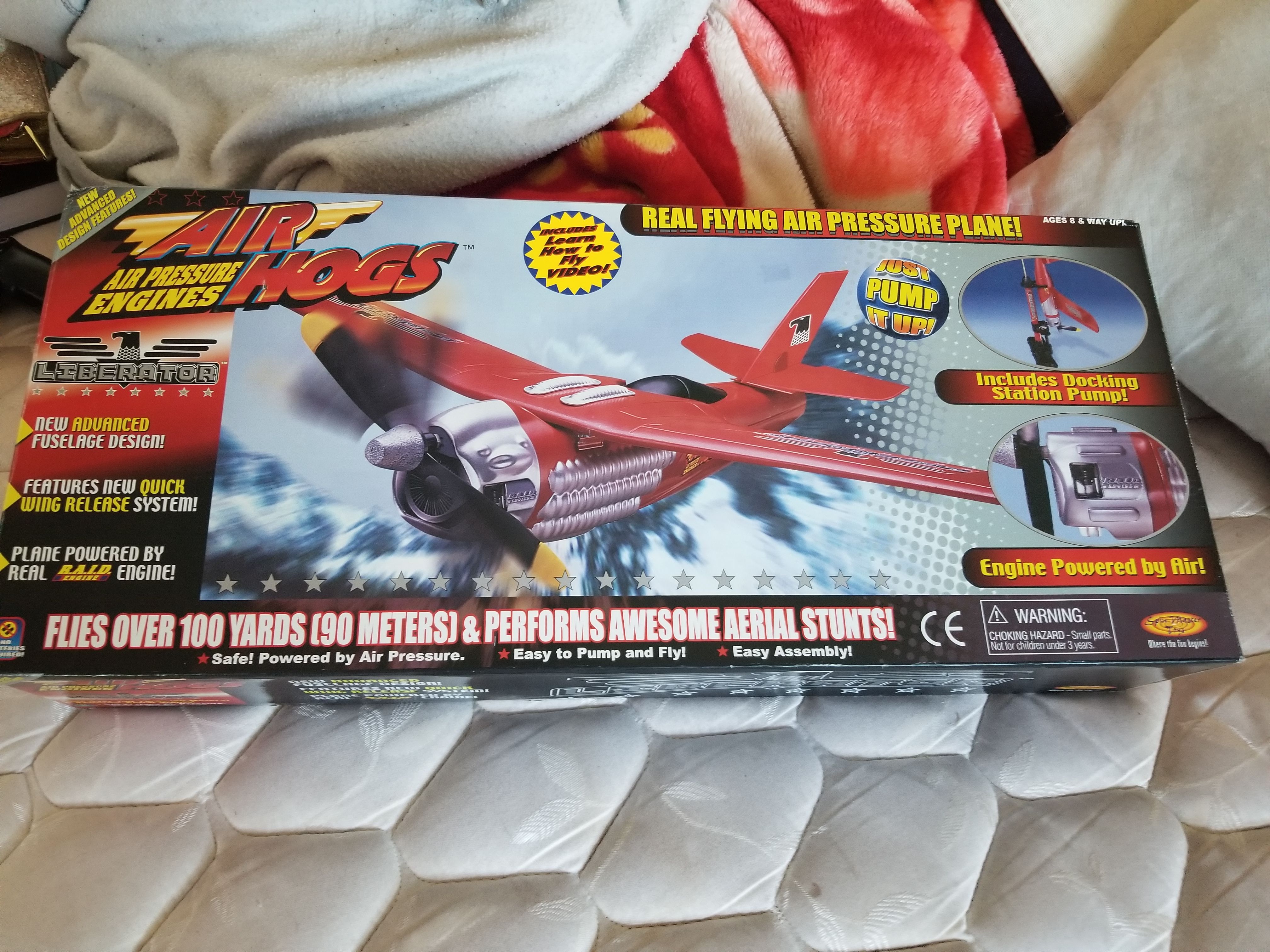 Rare air hogs air pressure engines the Liberator rare collectible brand new in box vintage