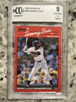 1990 Donruss Sammy Sosa RC #489 Double ERROR Card