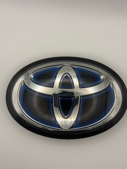 Toyota Hybrid Blue Front Grille Radar Emblem 2015-2022