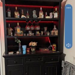 Black China Cabinet BAR