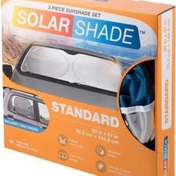 SOLAR SHADE STANDARD 30x57 - 3-Piece Sunshade Set - WINDSHIELD & 2 Side Shades ⭐️ NEW IN BOX ⭐️ CYISell