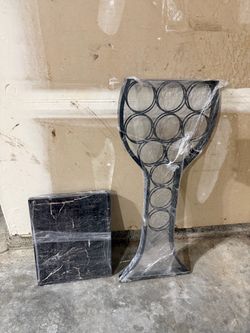 Wine bottle table
