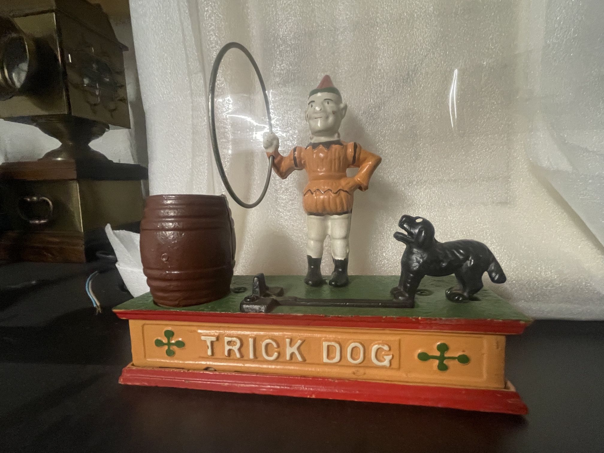 Vintage Coin Holder Trick Dog