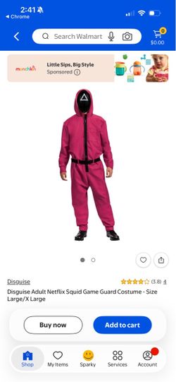 Squid Games Adult Costume, Pink Soldier New