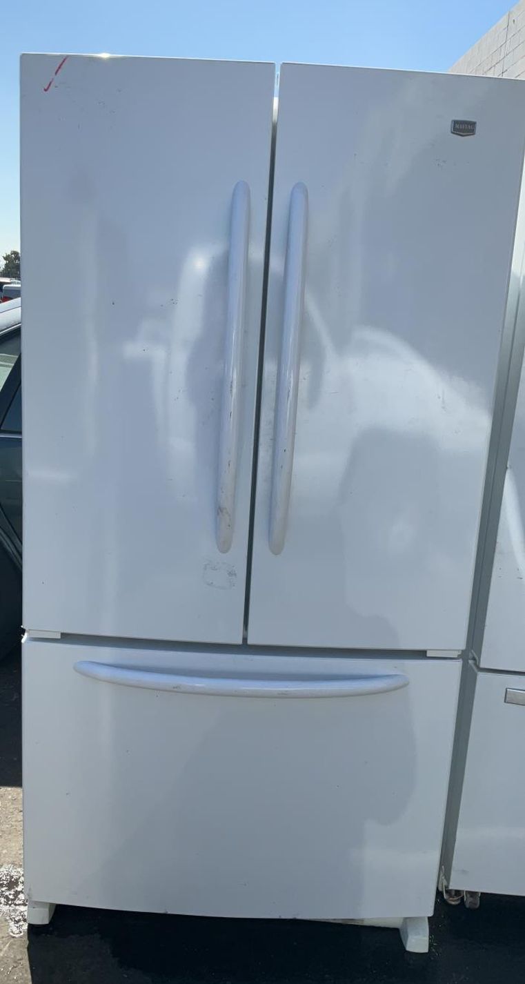 Maytag French Door White Refrigerator