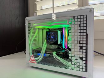 4070 White Gaming PC, 7600x, 16gb ddr5, 1tb ssd