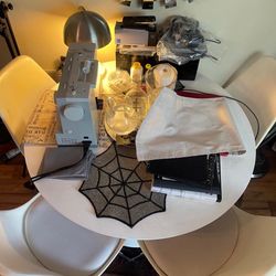 DINING SET  TABLE & CHAIRS WHITE