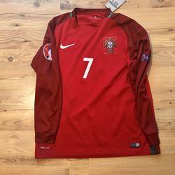 Portugal 2016 Home Jersey Euro Ronaldo Long Sleeve 