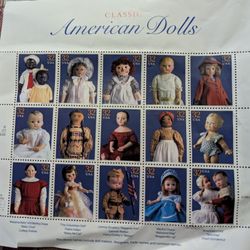 Postage Stamps. 1996 American Dolls