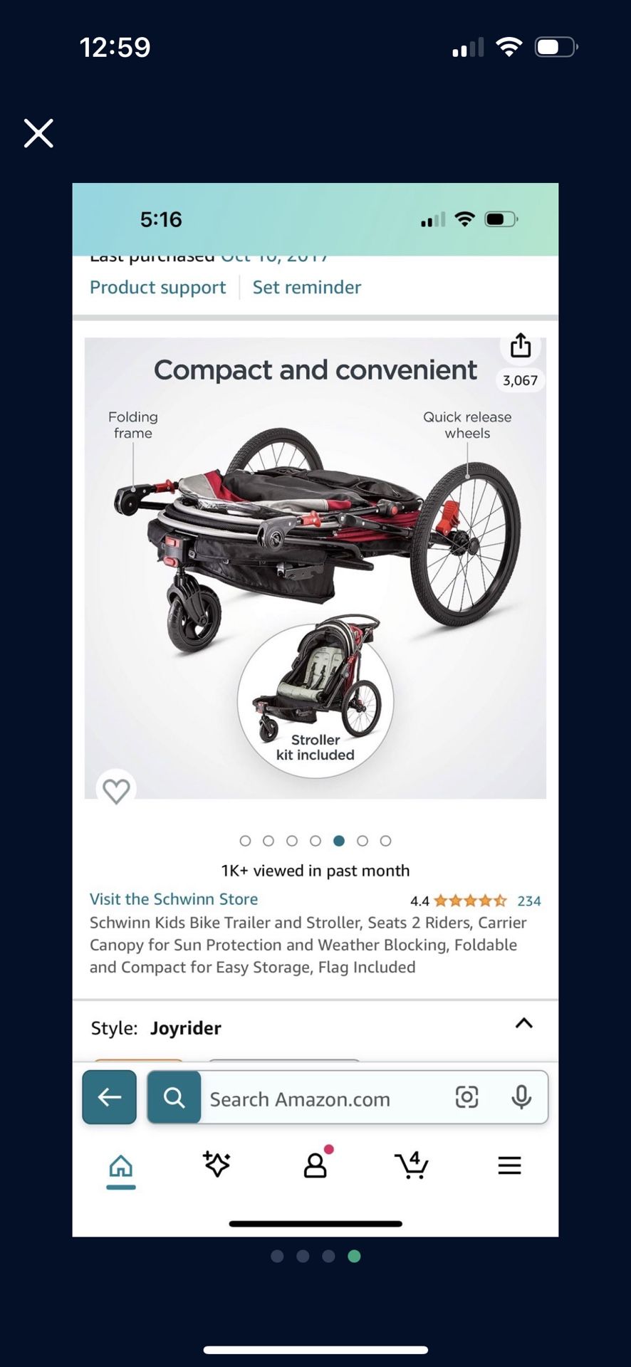 Bike Trailor double carriage