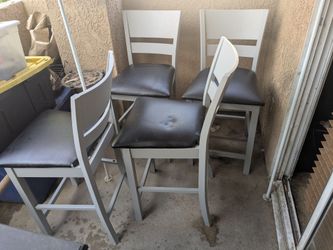 Bar Height 4 Chair Dining Set